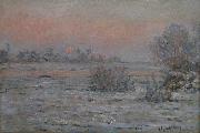 Claude Monet Soleil d'hiver a Lavacourt France oil painting artist